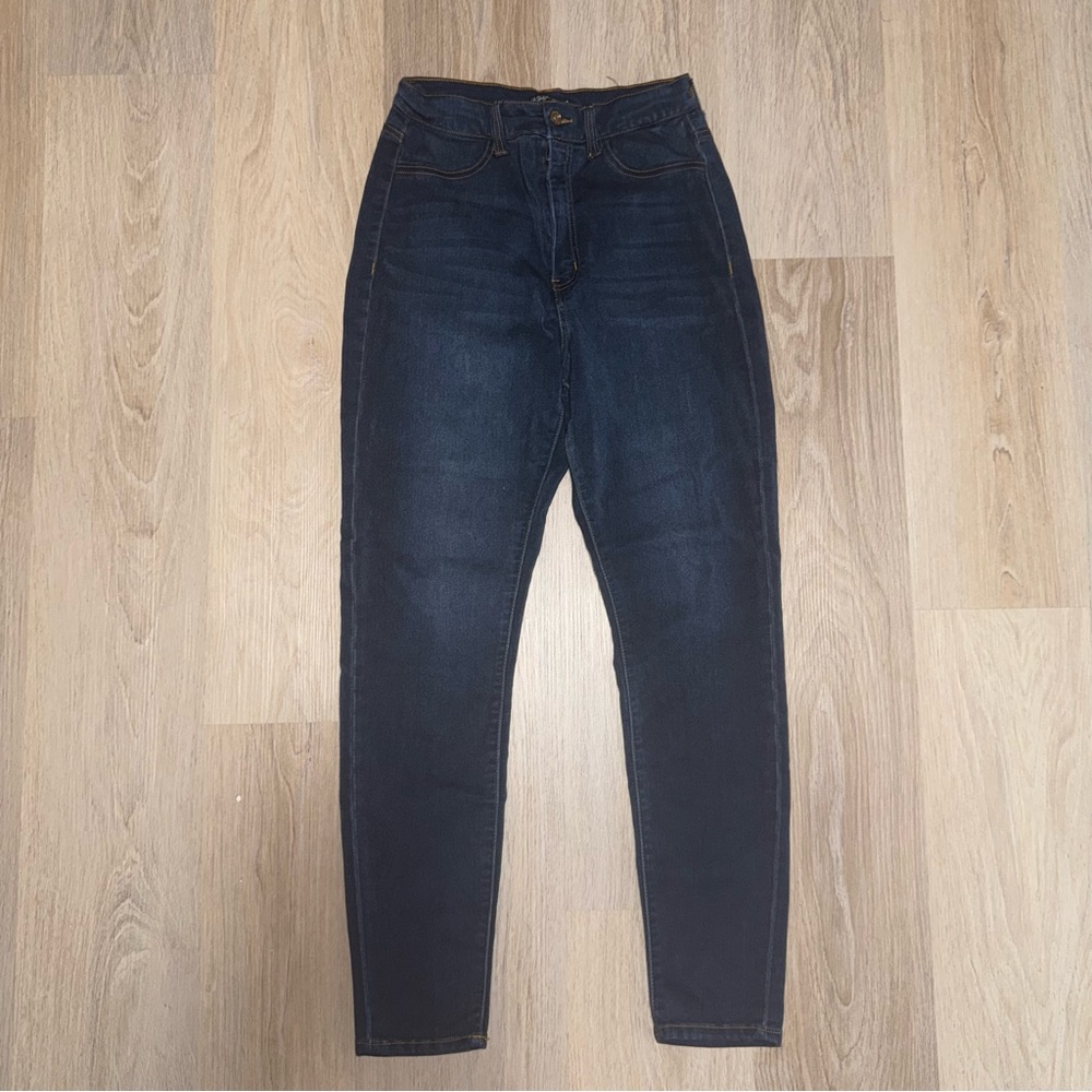 Fashion Nova Dark Wash Blue Skinny Jeans - Size 11